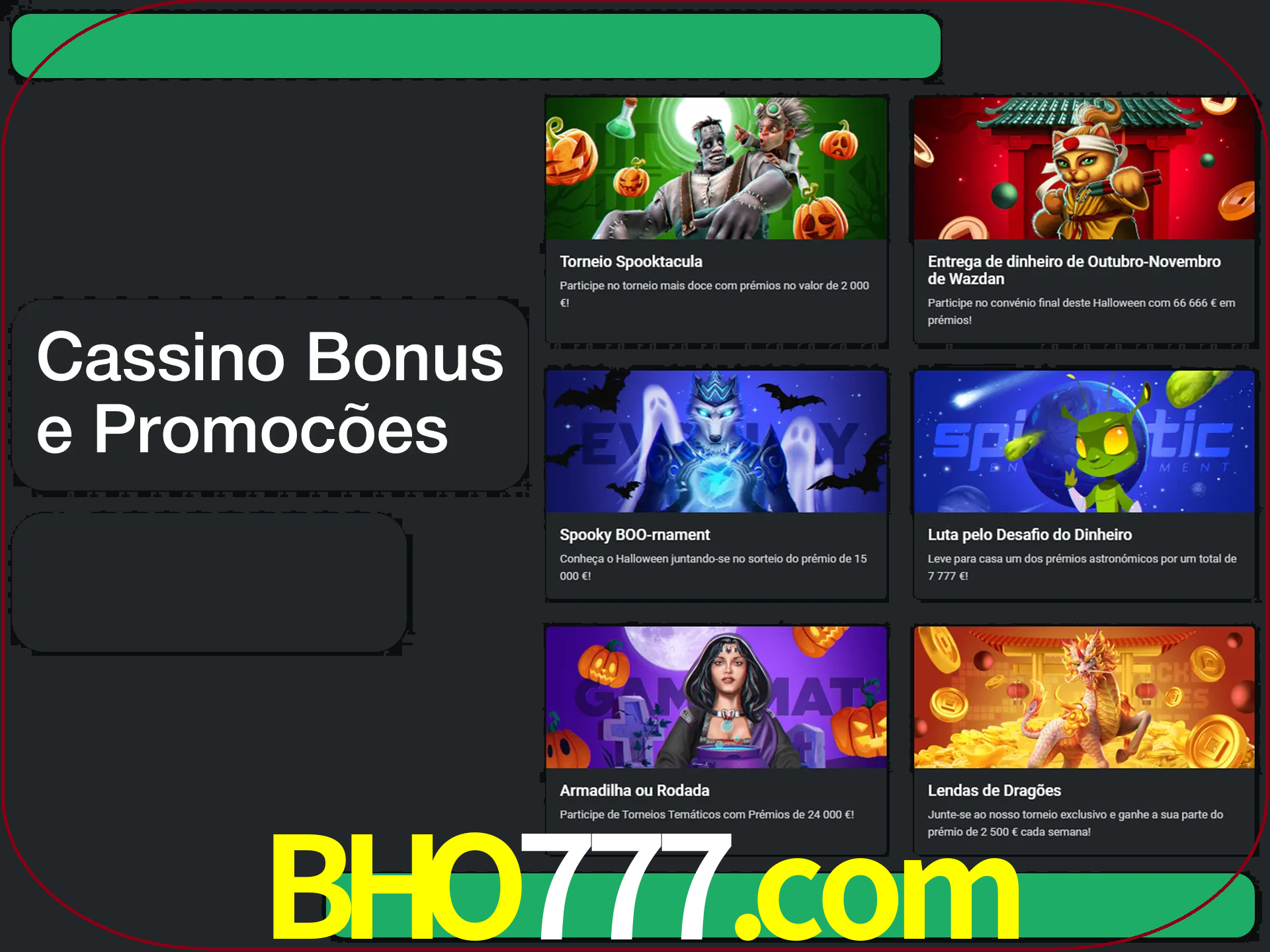 Verifique se há novos bônus de cassino para reivindicar.